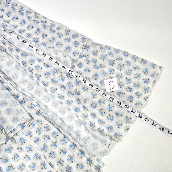 LOVESHACKFANCY Anzie powder blue maxi cottagecore dress - Picture 7 of 14